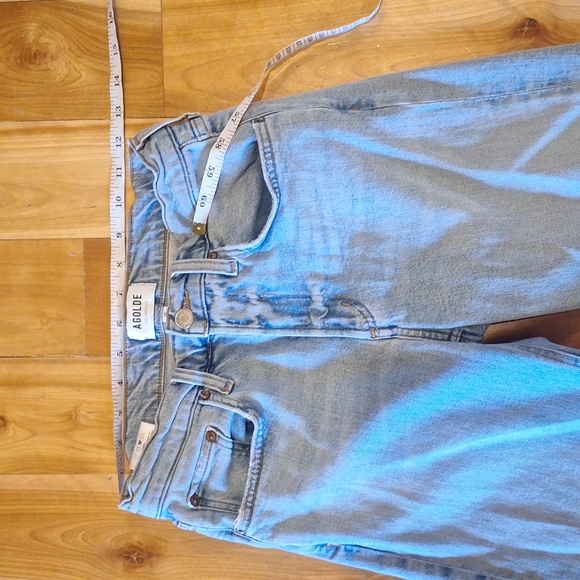 Agolde Kye Mid-rise Ankle Jeans Size 25 Light Blue Organic Cotton Blend Stretch - Picture 5 of 13